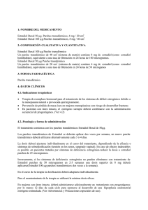 1.-NOMBRE DEL MEDICAMENTO Estradiol Bexal