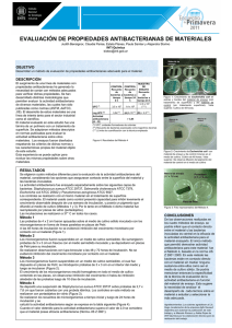 Evaluación de Propiedades Antibacterianas de Materiales