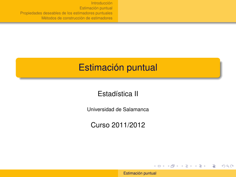 Estimación Puntual - OCW Usal