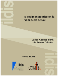 El régimen politíco en la Venezuela actual