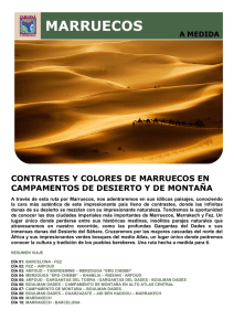 contrastes y colores de marruecos en campamentos de