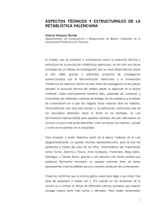 aspectos técnicos y estructurales de la retablística valenciana