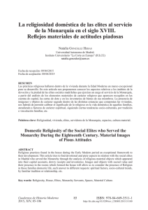 La religiosidad doméstica de las elites al servicio de la Monarquía