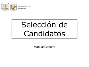 Manual tutorial del proceso P11 Selección de Candidatos a Plazas