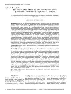 Una revisi&oacute;n sobre la broca del caf&eacute;, Hypothenemus hampei