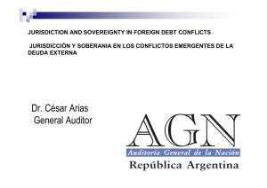 JURISDICTION AND SOVEREIGNTY IN FOREIGN DEBT CONFLICTS
