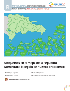 Ubiquemos en el mapa de la República Dominicana la región de