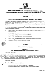 reglamento de las audiencias publicas del periodo anual 2008 del