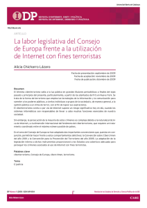 La labor legislativa del Consejo de Europa frente a la utilización de