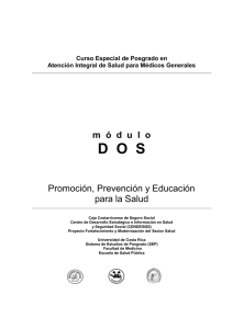 Promoción, Prevención y Educación para la Salud