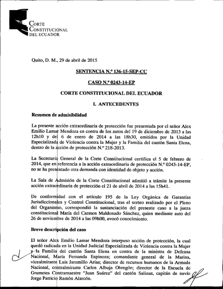 Descargar Sentencia - Corte Constitucional Del Ecuador