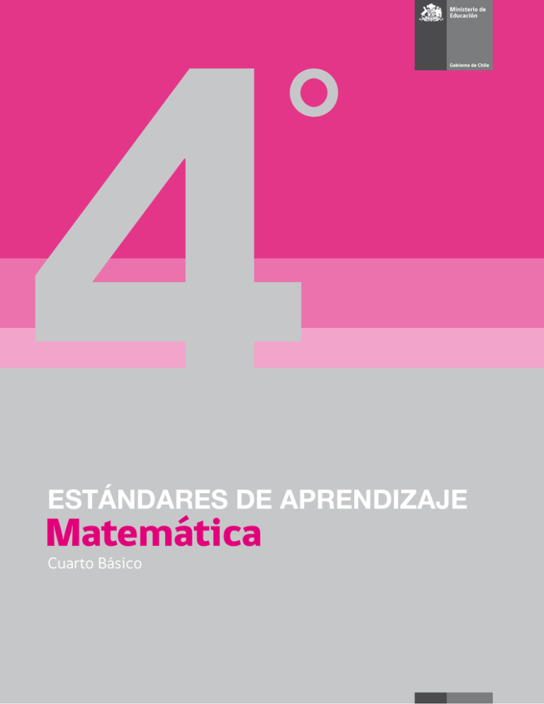 Estándares De Aprendizaje Matemática 4° Básico