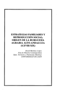 ESTRATEGIAS FAMILIARES Y REPRODUCCIÓN SOCIAL: ORIGEN