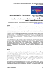 Conducta adaptativa - IX Jornadas Científicas Internaciones de