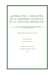 ¿Afirmación o negación de la identidad nacional en la diáspora