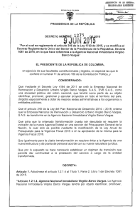 Decreto 1275 del 09 de Junio 2015