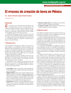 El proceso de creación de leyes en México