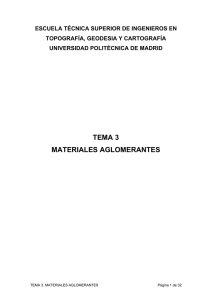 tema 3 materiales aglomerantes - Universidad Politécnica de Madrid