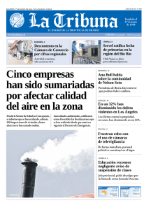 Cinco empresas han sido sumariadas por afectar calidad del aire en