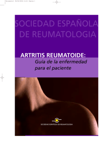 Artritis reumatoide - Sociedad Española de Reumatología