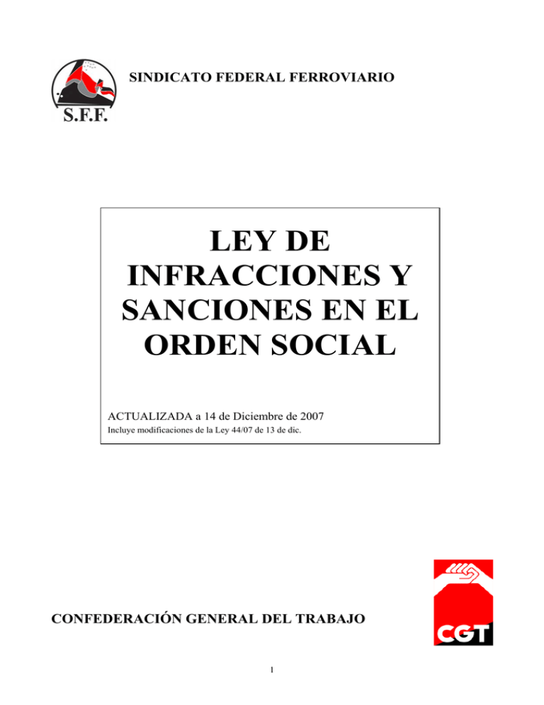 ley de infracciones y sanciones en el orden social