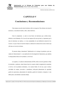 CAPITULO V Conclusiones y Recomendaciones