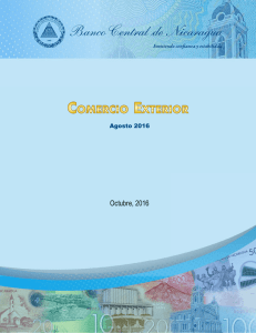 Informe de Comercio Exterior Agosto 2016