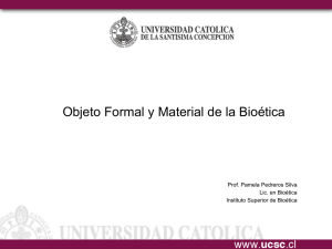 Objeto Formal y Material de la Bioética
