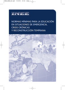 Normas mínimas para la educación en situaciones de emergencia