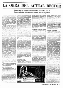 la obra del actual rector - Revista de la Universidad de México