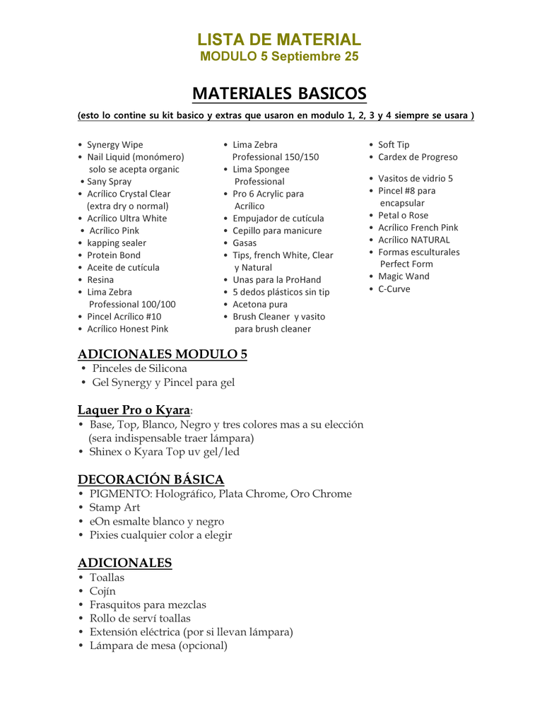 MATERIALES ESPECIFICOS MODULO 5
