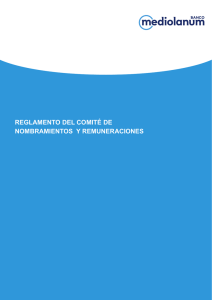 reglamento del comité de nombramientos y remuneraciones