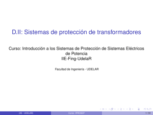 D.II: Sistemas de protección de transformadores