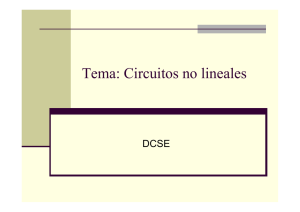 Tema: Circuitos no lineales