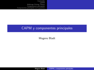 CAPM y componentes principales
