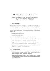 B.II: Transformadores de corriente