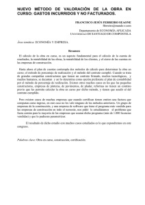 Valoraci&oacute;n de Obra en Curso: Nuevo M&eacute;todo Contable