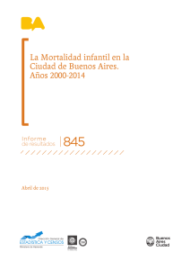 La Mortalidad infantil en la Ciudad de Buenos Aires. Años 2000-2014