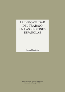 La inmovilidad del trabajo en las regiones