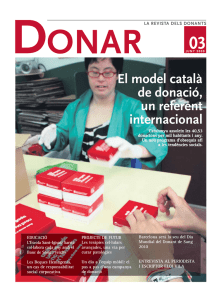 El model català de donació, un referent internacional