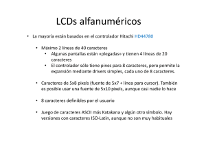 LCDs alfanuméricos