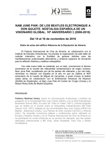 NAM JUNE PAIK: DE LOS BEATLES ELECTRONIQUE A DON