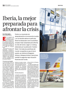 Iberia, la mejor preparada para afrontar la crisis