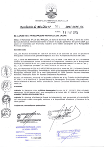 ` CM `i a MAY 2015 - Municipalidad Provincial del Callao