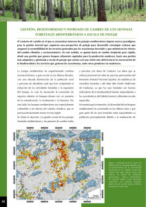 GESTIÓN, bIODIVERSIDAD Y pATRONES DE CAMbIO DE