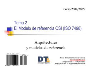 Tema 2 El Modelo de referencia OSI (ISO 7498)