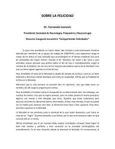 SOBRE LA FELICIDAD Dr. Fernando Ivanovic