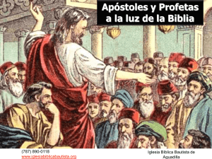 Apóstoles y Profetas a la luz de la Biblia