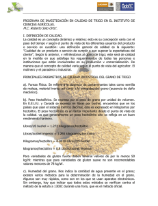 Programa de investigación en calidad de trigo en el - oeidrus-bc