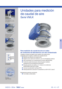 Unidades para medición de caudal de aire – Serie VMLK